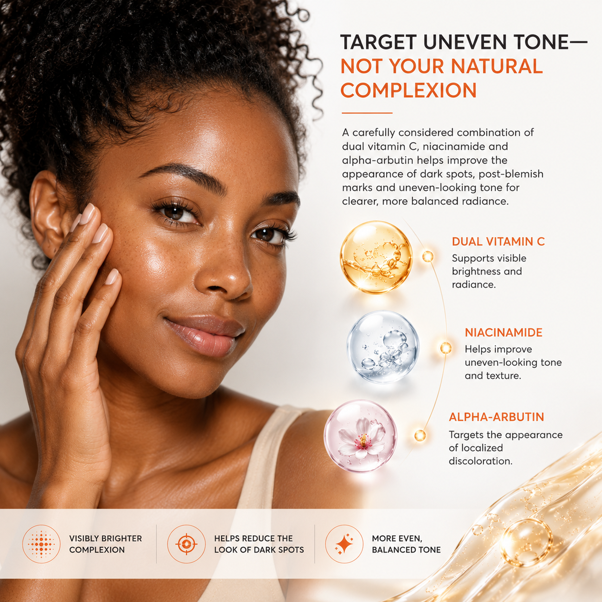 Dual Vitamin C Face Serum, SAP + THDA for Dark Spots