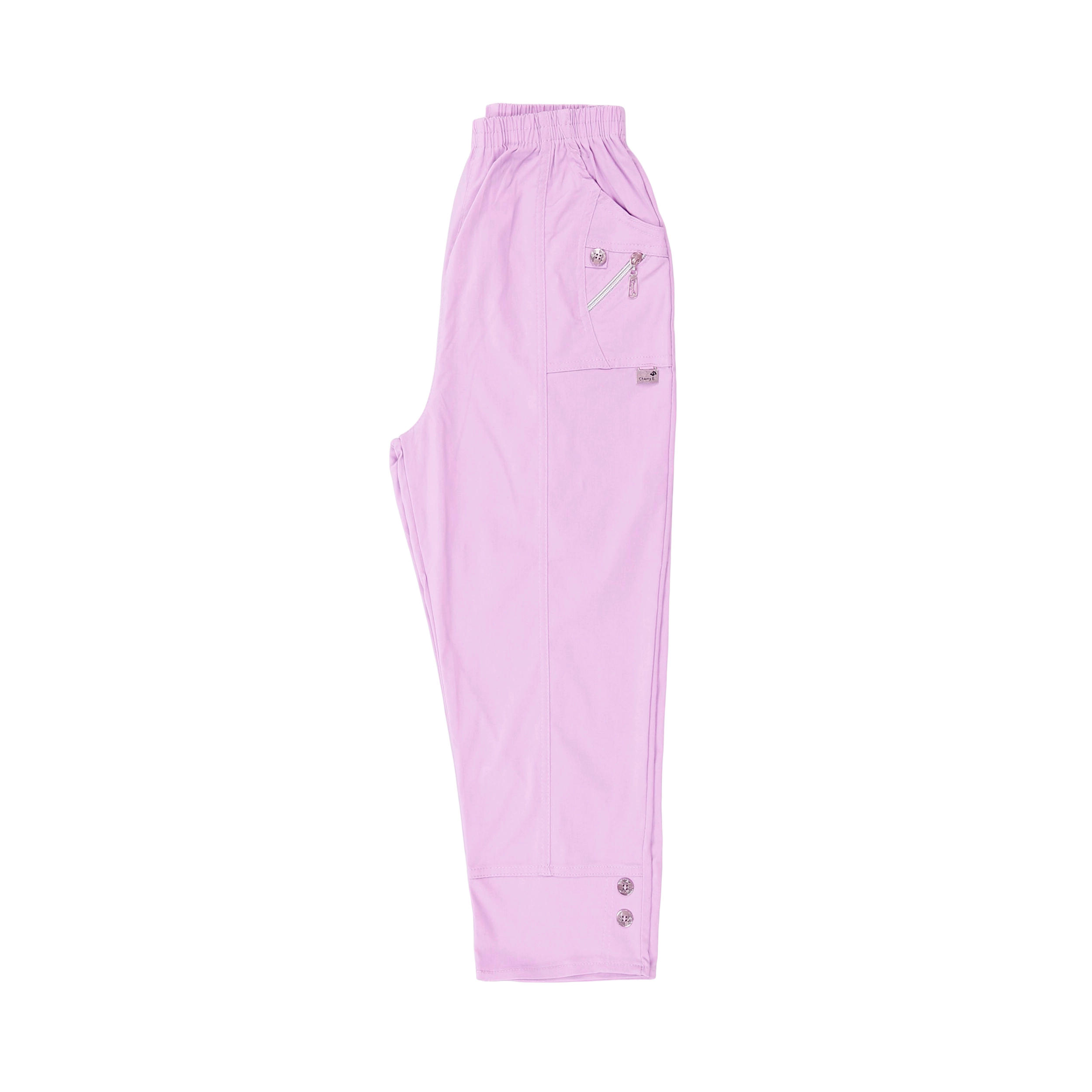 Cherry Berry Cropped Trousers - Lilac