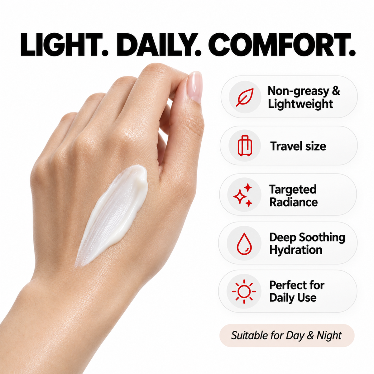 3-in-1 Moisturizer Cream - 50g