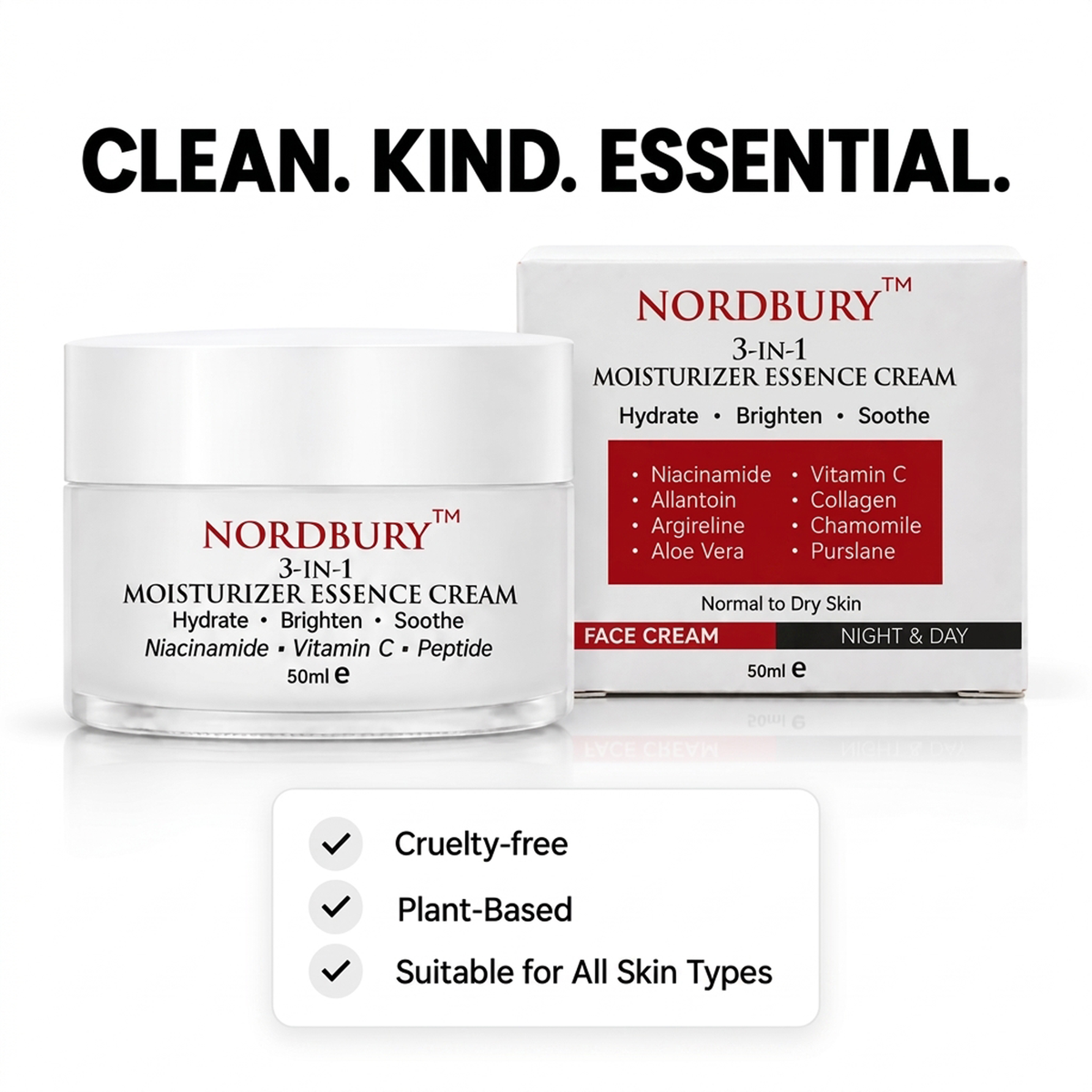 3-in-1 Moisturizer Cream - 50g