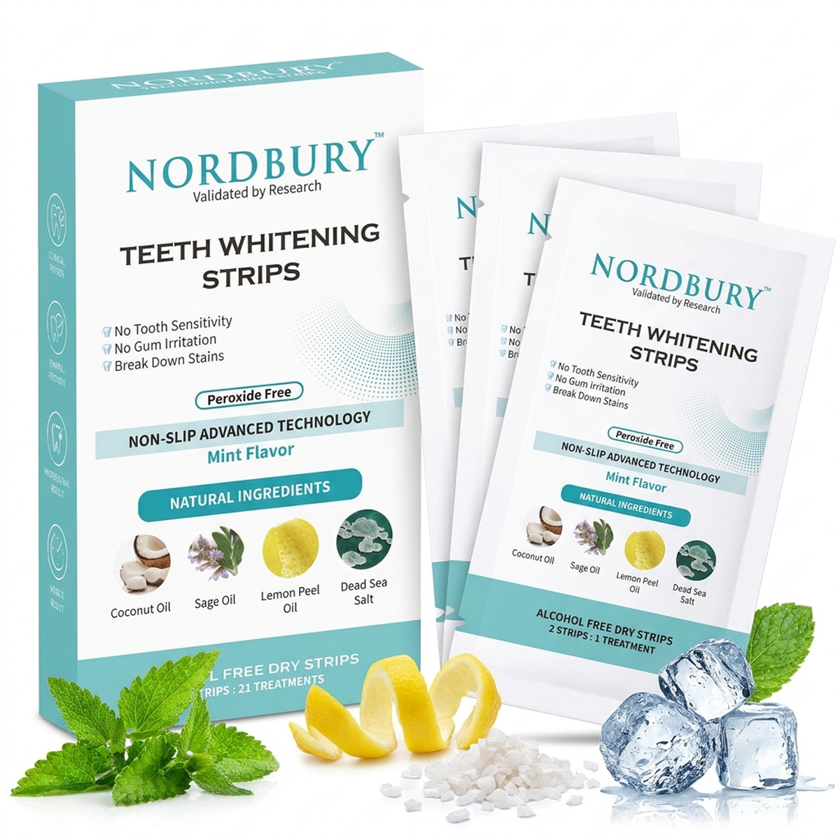 Teeth Whitening Strip - 21 Treatments (42 Strips)