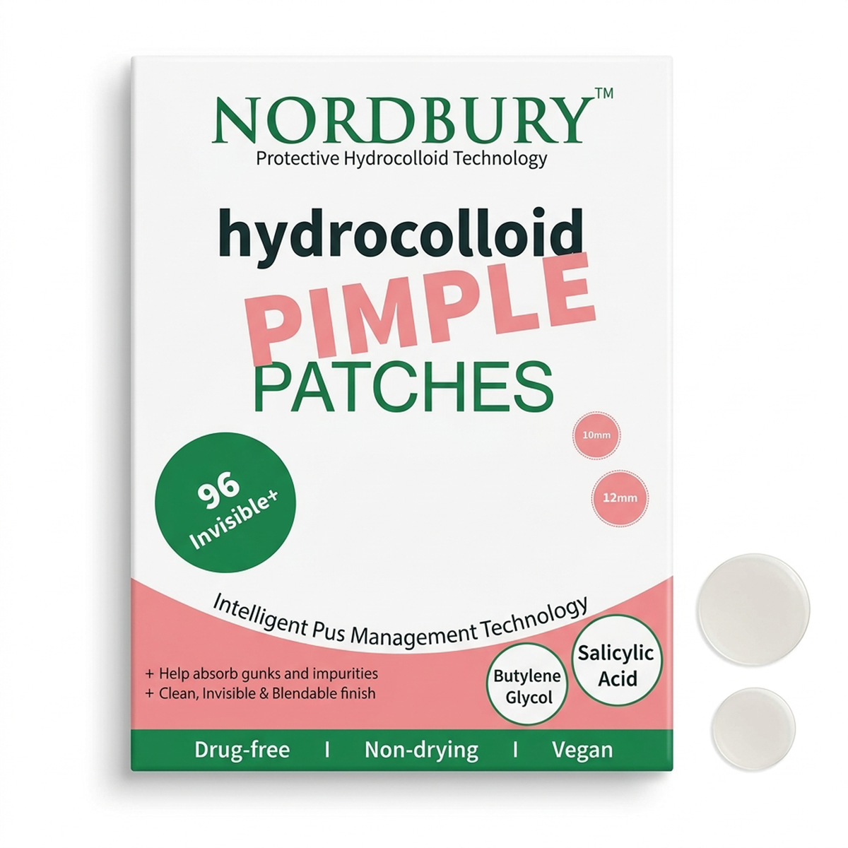 Acne Patches – 96 Hydrocolloid Spot Dots