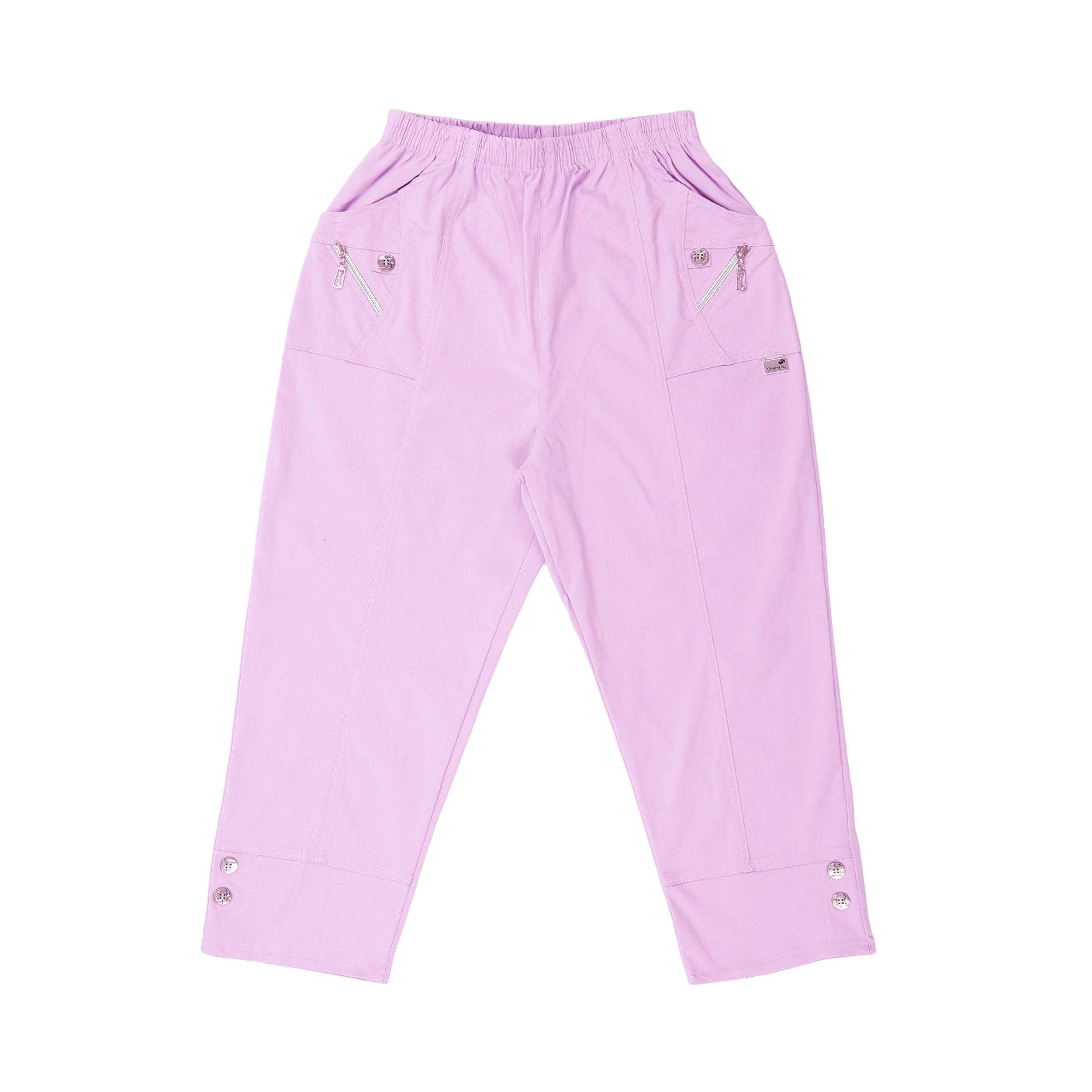 Cherry Berry Cropped Trousers - Lilac