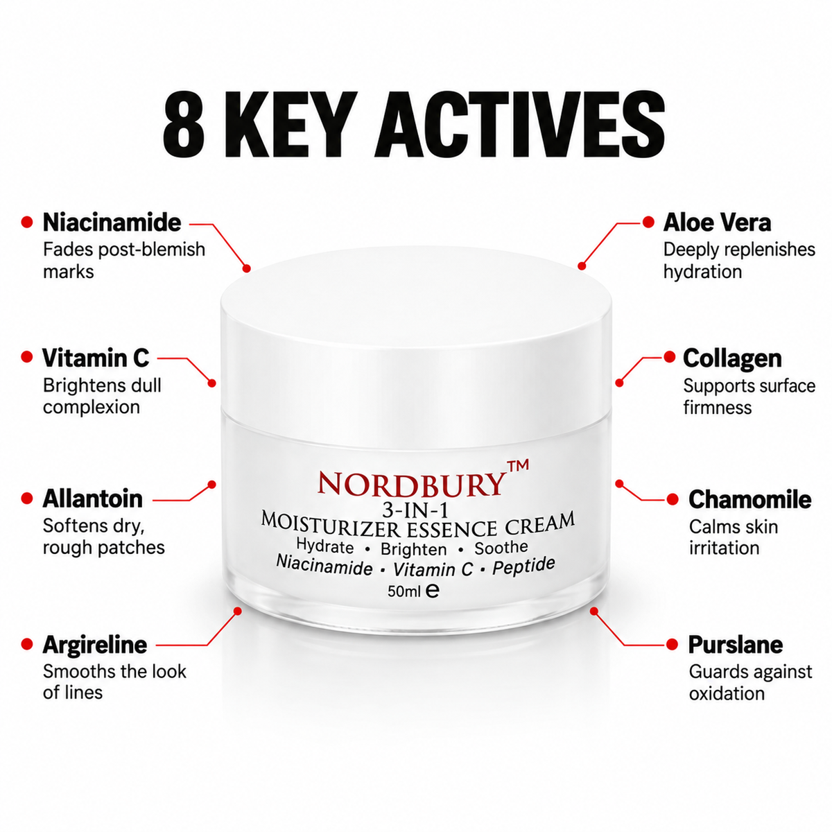 3-in-1 Moisturizer Cream - 50g