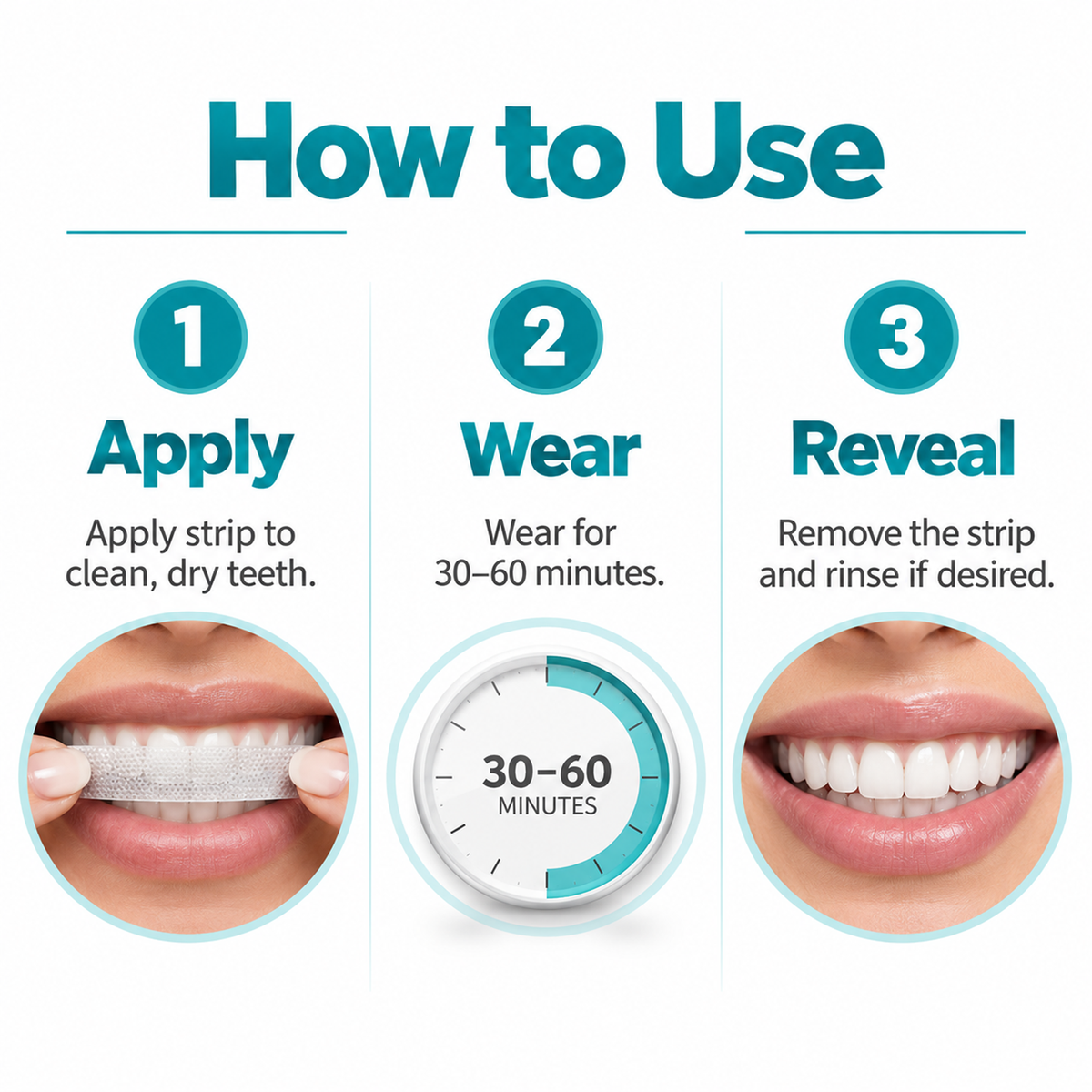 Teeth Whitening Strip - 21 Treatments (42 Strips)