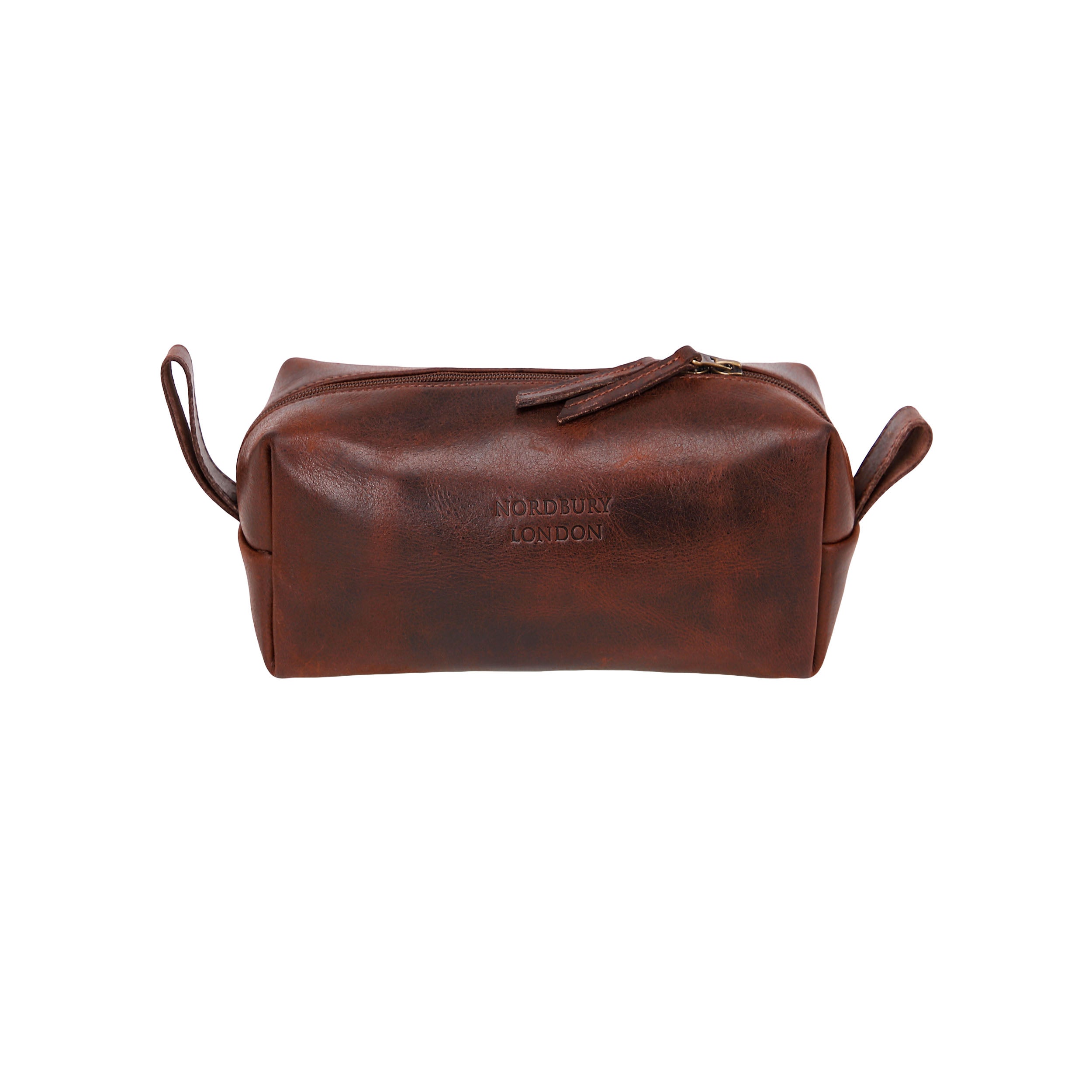 Leather Wash Bag 1904 - Dark Brown