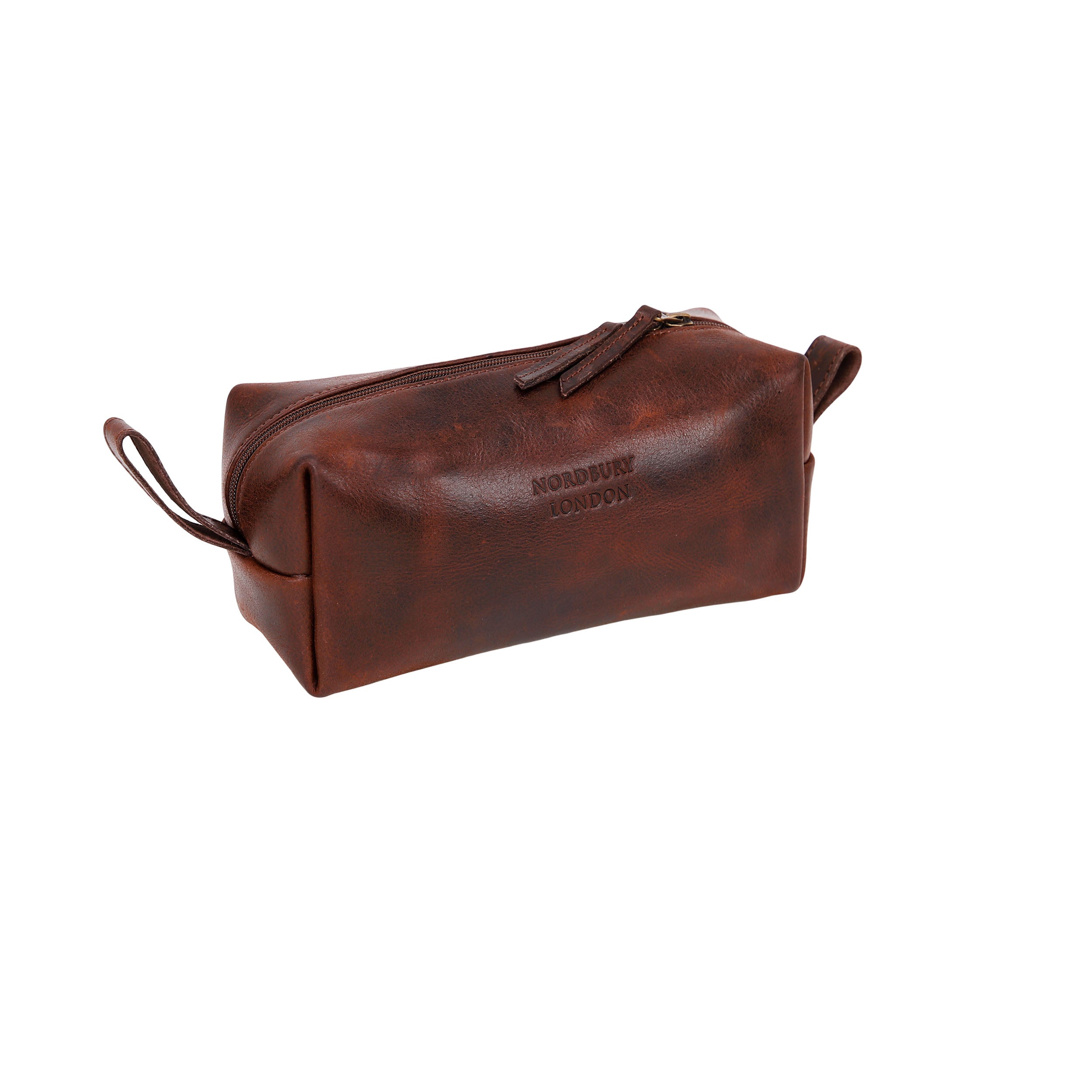 Leather Wash Bag 1904 - Dark Brown