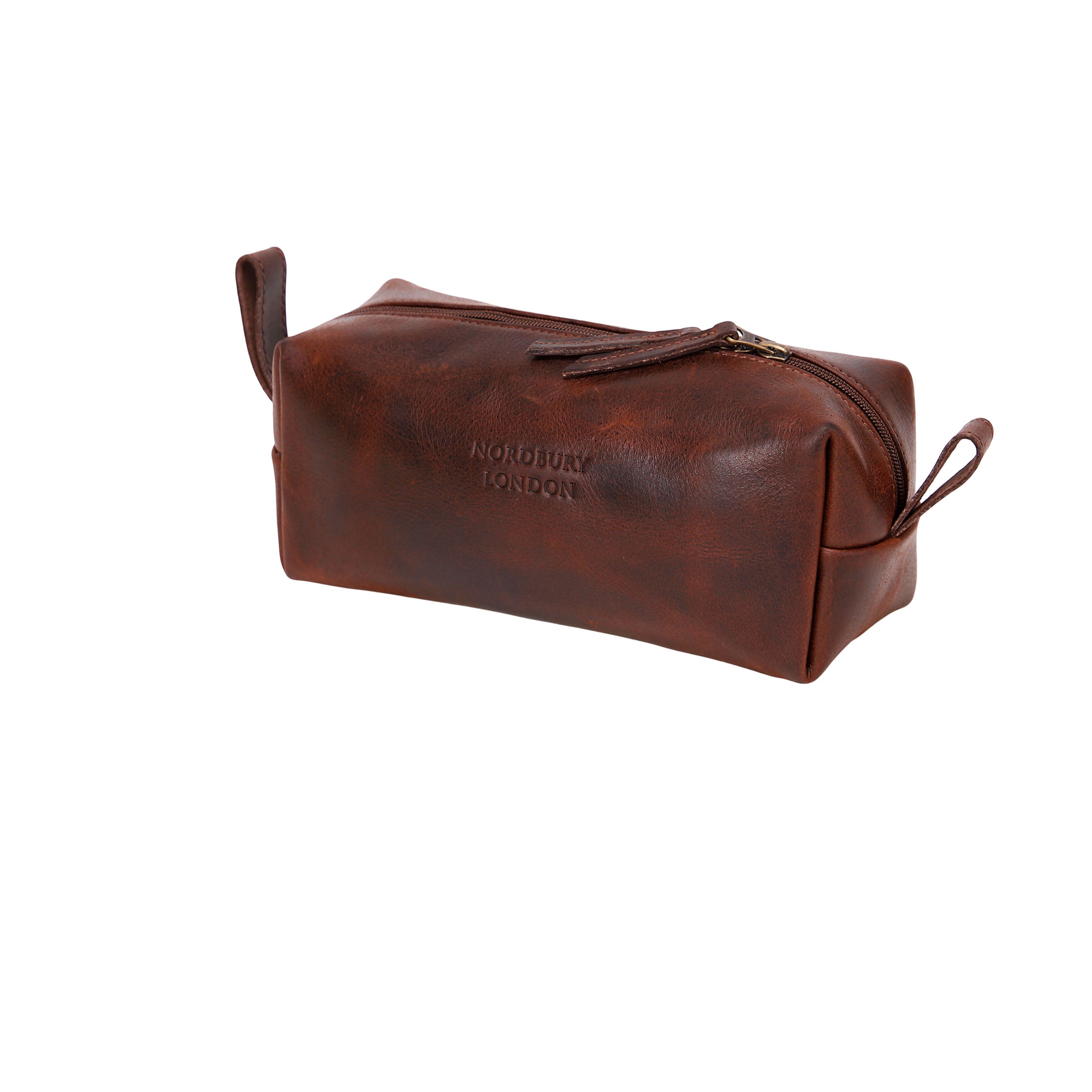 Leather Wash Bag 1904 - Dark Brown