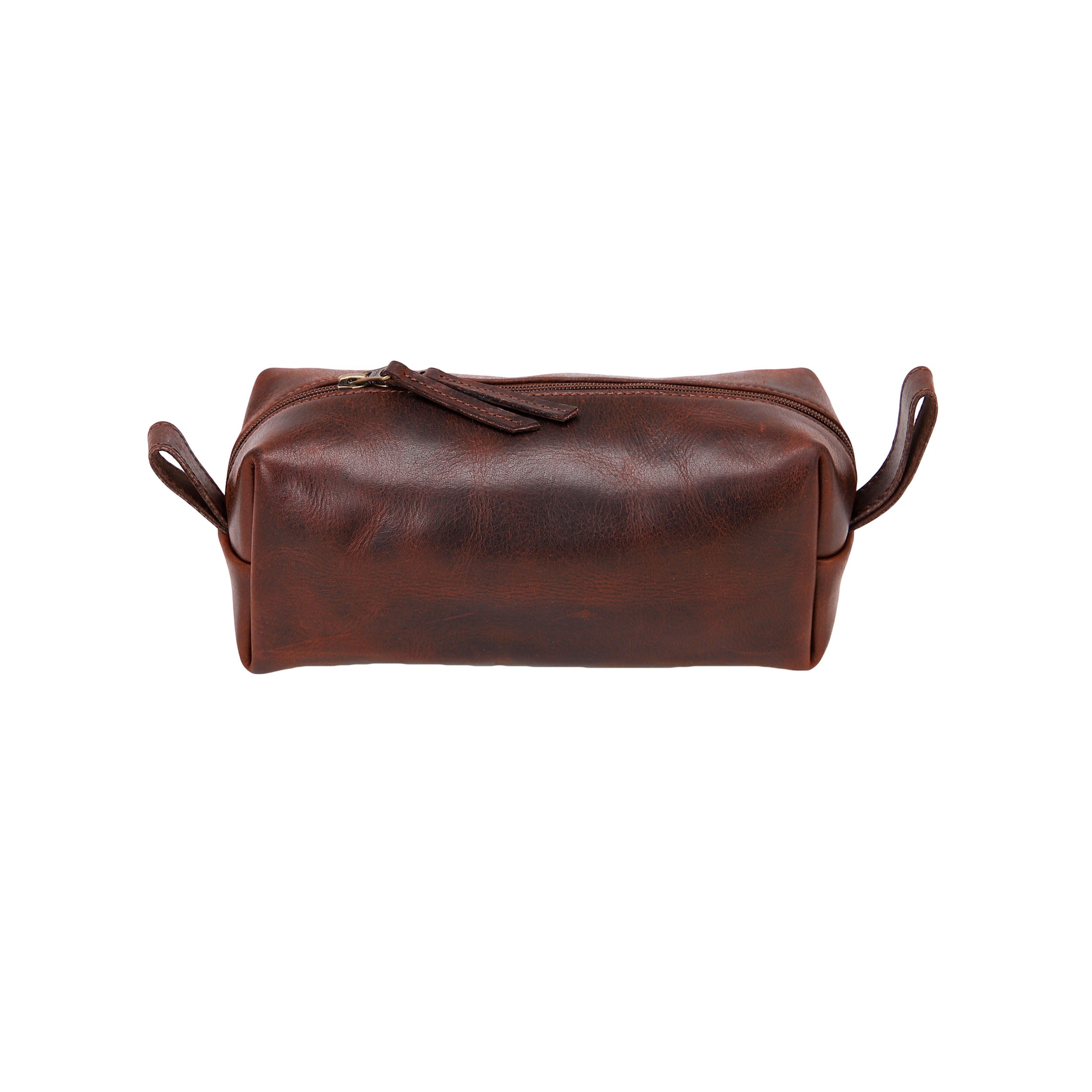 Leather Wash Bag 1904 - Dark Brown