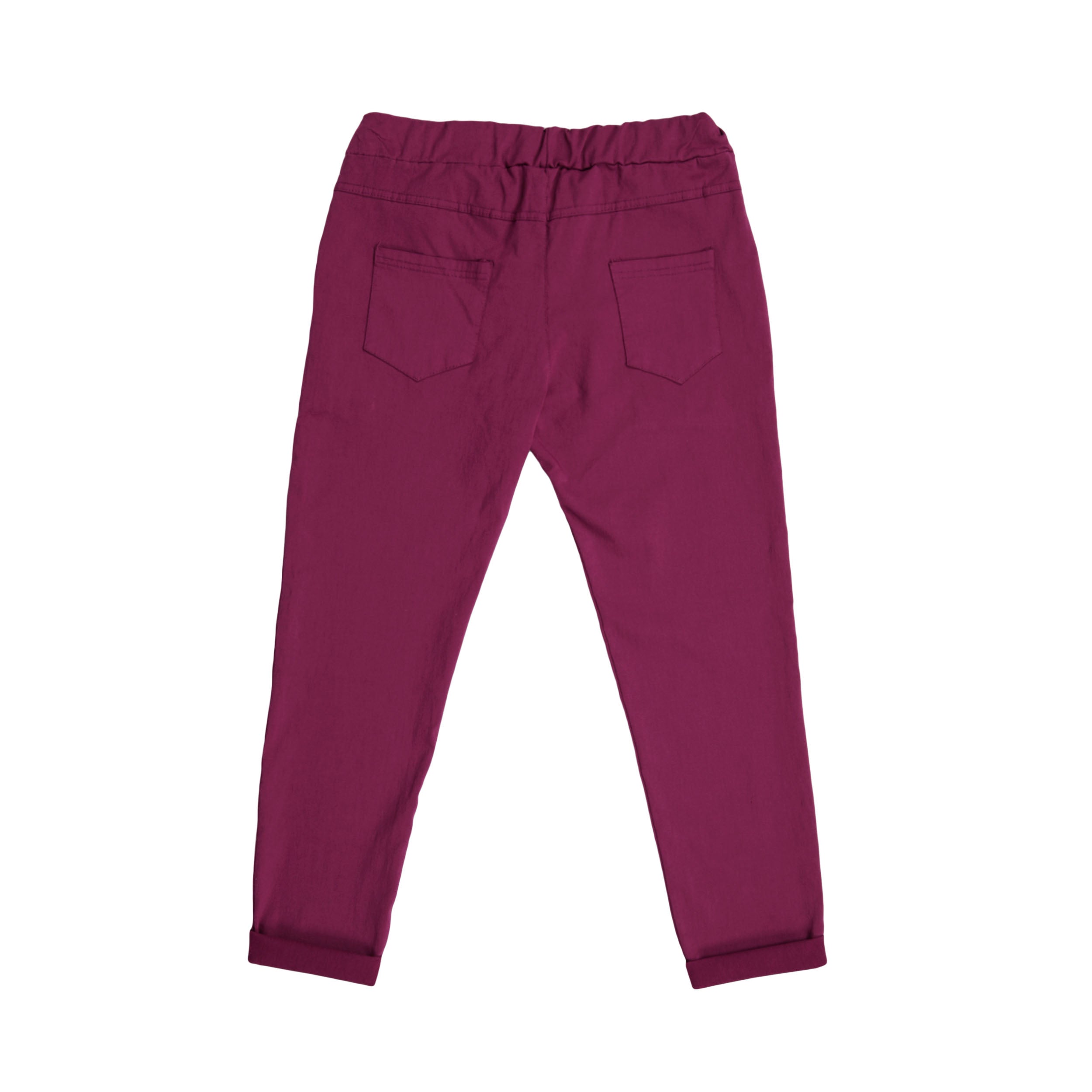 Magic Pants Plain Back Pockets - Plum