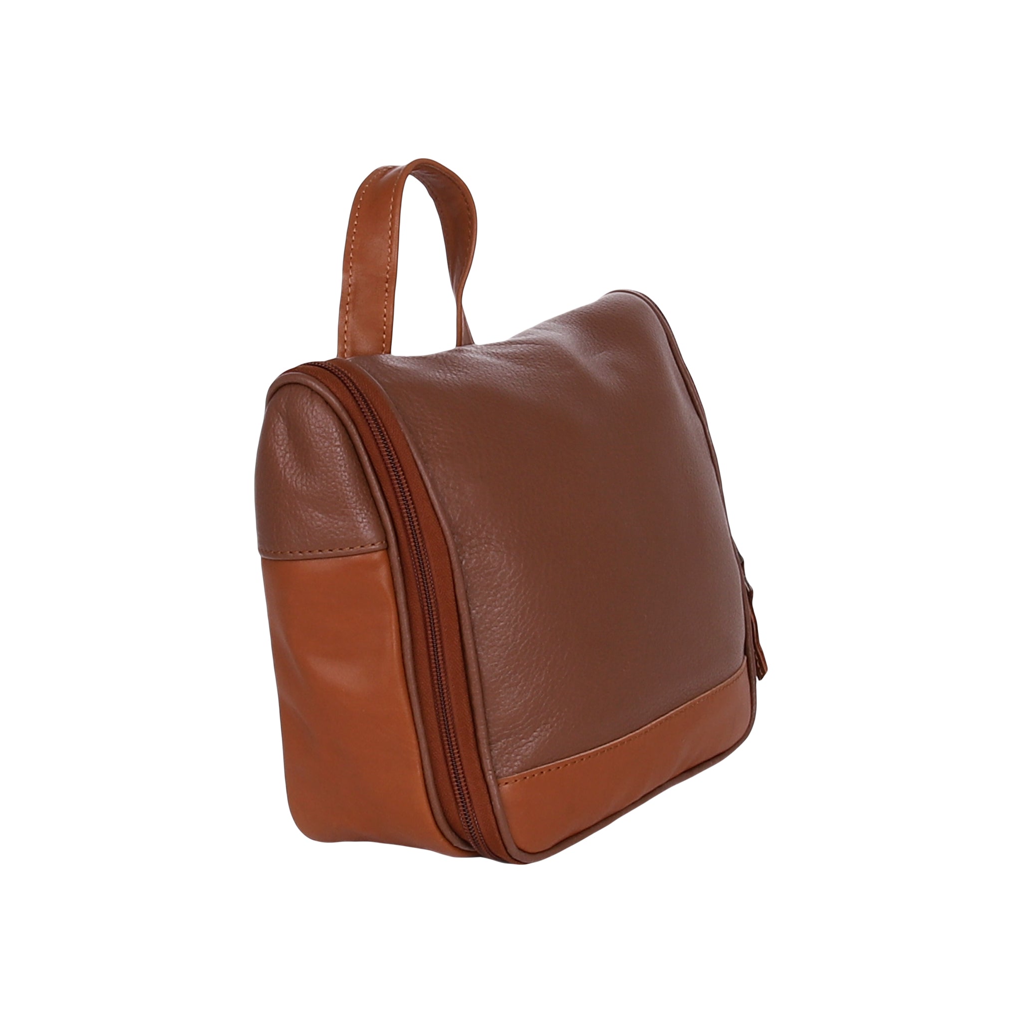 Leather Wash Bag 1921 - Brown